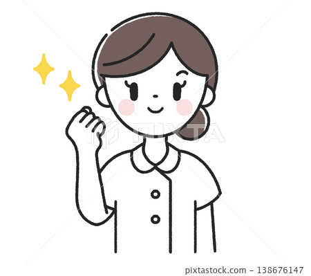 女護士做膽量姿勢 138676147