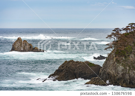 Ofunato Goishi Coast: A landscape of ria coastlines and unusual rock formations, Iwate Prefecture 138676598