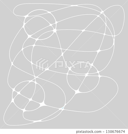 Abstract seamless pattern. White simple line and circles on a gray background. Vector infinite texture for wrapping paper, textiles, wallpaper, and fabrics Abstract seamless pattern. White simple line and circles on a gray background. Vector infinite texture for wrapping paper, textiles, wallpaper, and fabrics 138676674