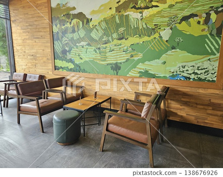 This is interior of cafe store with chair and table This is interior of cafe store with chair and table 138676926