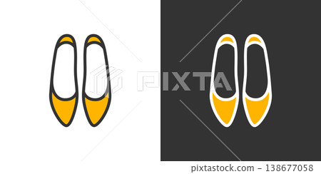 簡單的鞋跟圖標 138677058