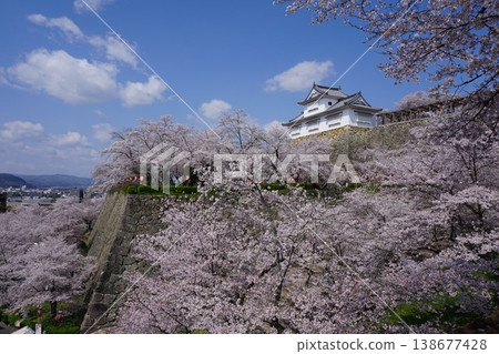 “Tsuruyama Park(Tsuyama Castle Fort)”,岡山縣津山市的100個櫻花地標之一 “Tsuruyama Park(Tsuyama Castle Fort)”,岡山縣津山市的100個櫻花地標之一 138677428