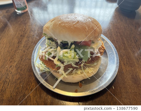 Hoshine no Yu Waraji Katsu Burger 138677590