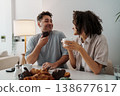 Relaxed Weekend Baking. Casual Morning With Baked Treats. Quiet Home Morning With Pastries And Chat 138677617