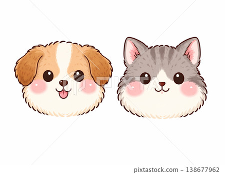 Cute dog and cat 138677962