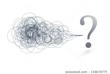 Problem solving concept with question mark for business decision making marketing use Problem solving concept with question mark for business decision making marketing use 138678775