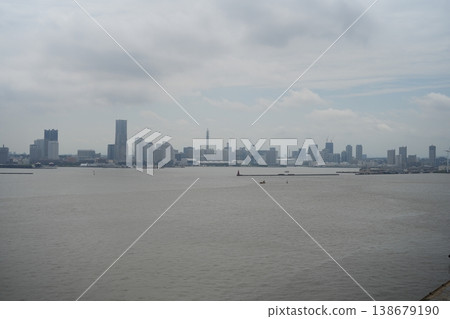 Minato Mirai as seen from the Bay Bridge 138679190