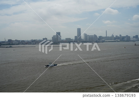Minato Mirai as seen from the Bay Bridge Minato Mirai as seen from the Bay Bridge 138679193