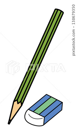 Design materials and decorative parts: Pencils and erasers Design materials and decorative parts: Pencils and erasers 138679350