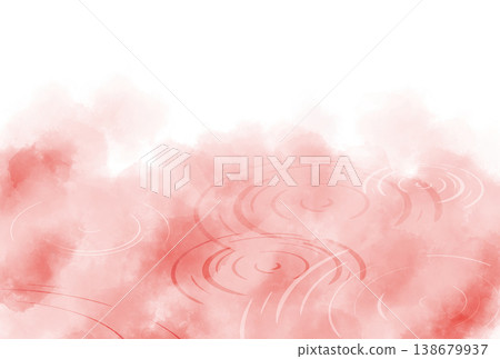 Watercolor-style background material with a red water image Watercolor-style background material with a red water image 138679937