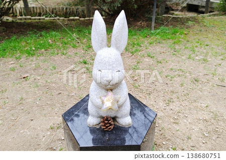 [Shimane Prefecture] Stone rabbit statue at Izumo Taisha Shrine 138680751