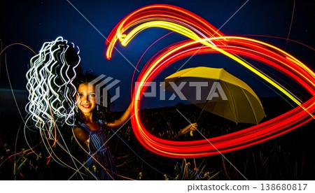 girl with umbrella girl with umbrella 138680817