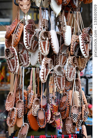 North Macedonia, Skopje, Old Town, Old Bazaar, tourist souvenirs 138680909