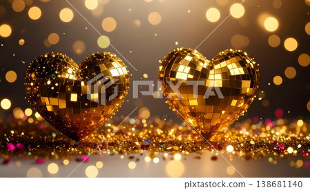 golden glitter and lights on bokeh background golden glitter and lights on bokeh background 138681140