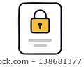 icon of security lock 138681377