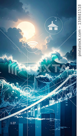 futuristic city with blue sky futuristic city with blue sky 138681518