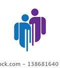 people logo vector icon template 138681640