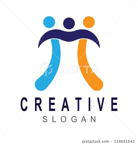 people logo vector icon template 138681642