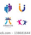 people logo vector icon template 138681644