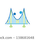 bridge people logo icon vector illustration design 138681648