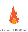 Fire flame Logo Template vector illustration 138681649