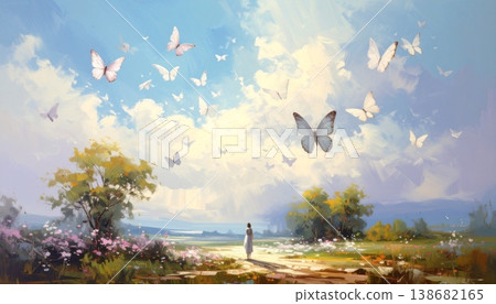 seagulls flying over the sea seagulls flying over the sea 138682165