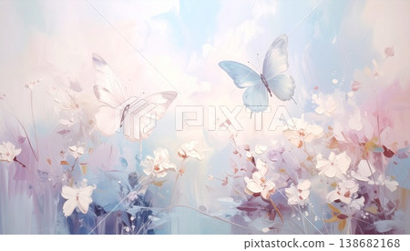 colorful butterfly on watercolor painting background colorful butterfly on watercolor painting background 138682168