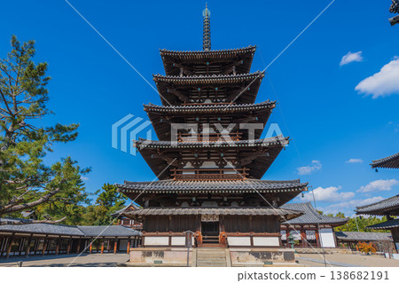 聯合國教科文組織世界遺產：奈良縣斑鳩村；國寶：法隆寺；聖德太子 138682191