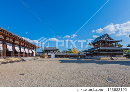 UNESCO World Heritage Site: Ikaruga Village, Nara Prefecture; National Treasure: Horyu-ji Temple; Prince Shotoku UNESCO World Heritage Site: Ikaruga Village, Nara Prefecture; National Treasure: Horyu-ji Temple; Prince Shotoku 138682193