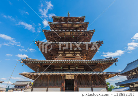 UNESCO World Heritage Site: Ikaruga Village, Nara Prefecture; National Treasure: Horyu-ji Temple; Prince Shotoku UNESCO World Heritage Site: Ikaruga Village, Nara Prefecture; National Treasure: Horyu-ji Temple; Prince Shotoku 138682195