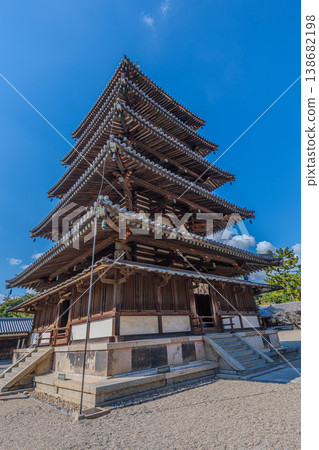UNESCO World Heritage Site: Ikaruga Village, Nara Prefecture; National Treasure: Horyu-ji Temple; Prince Shotoku 138682198