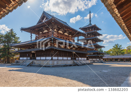 UNESCO World Heritage Site: Ikaruga Village, Nara Prefecture; National Treasure: Horyu-ji Temple; Prince Shotoku UNESCO World Heritage Site: Ikaruga Village, Nara Prefecture; National Treasure: Horyu-ji Temple; Prince Shotoku 138682203