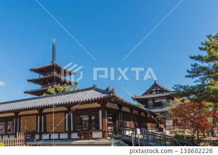 聯合國教科文組織世界遺產：奈良縣斑鳩村；國寶：法隆寺；聖德太子 138682226