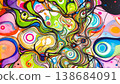 abstract background with colorful ornament 138684091