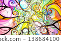 abstract background with colorful ornament 138684100