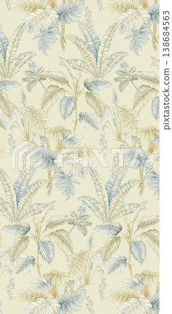 Collection of elegant soft focus watercolor floral and foliage seamless patterns Collection of elegant soft focus watercolor floral and foliage seamless patterns 138684563