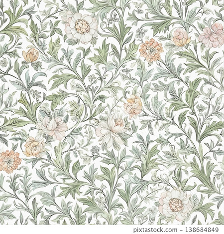 Collection of elegant soft focus watercolor floral and foliage seamless patterns Collection of elegant soft focus watercolor floral and foliage seamless patterns 138684849