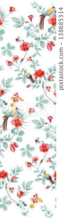 Collection of cute kawaii baby animal and nursery seamless patterns with soft pastel tones 138685314