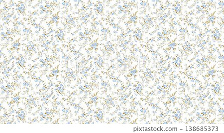 Collection of elegant vintage floral and decorative border seamless patterns with classic tones 138685373