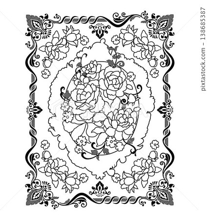 Collection of elegant vintage floral and decorative border seamless patterns with classic tones Collection of elegant vintage floral and decorative border seamless patterns with classic tones 138685387