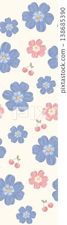 Collection of elegant vintage floral and decorative border seamless patterns with classic tones 138685390