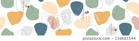 Collection of elegant vintage nature inspired seamless patterns with soft muted tones Collection of elegant vintage nature inspired seamless patterns with soft muted tones 138685544