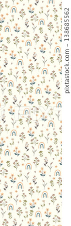 Collection of elegant vintage nature inspired seamless patterns with soft muted tones Collection of elegant vintage nature inspired seamless patterns with soft muted tones 138685562