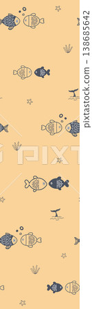 Collection of elegant vintage nature inspired seamless patterns with soft muted tones 138685642