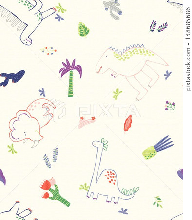 Collection of elegant traditional Chinese botanical and cultural seamless patterns 138685686
