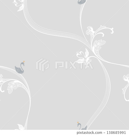 Collection of elegant vintage watercolor floral seamless patterns with soft muted tones Collection of elegant vintage watercolor floral seamless patterns with soft muted tones 138685991