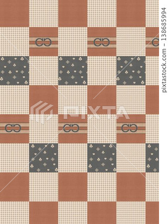 Collection of elegant vintage watercolor floral seamless patterns with soft muted tones 138685994
