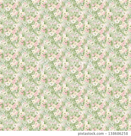 Collection of cute kawaii puppy and baby animal nursery illustrations and patterns 138686258