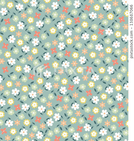 Collection of cute baby nursery seamless patterns with soft pastel tones and tiny motifs Collection of cute baby nursery seamless patterns with soft pastel tones and tiny motifs 138687066