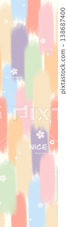 Collection of elegant traditional Chinese ink wash floral and landscape seamless patterns 138687400